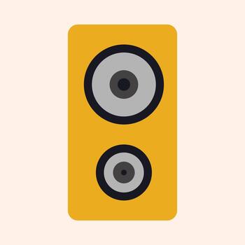Speaker smart trendy colorful beautiful design useful Illustration colorful background vector