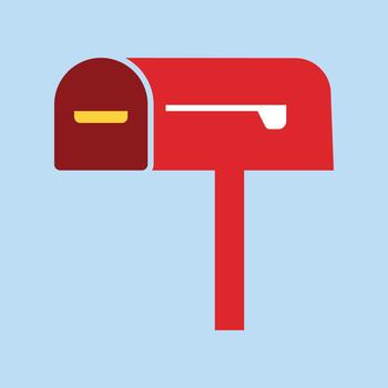 buzón inteligente de moda vistoso hermosa diseño útil ilustración vistoso antecedentes vector