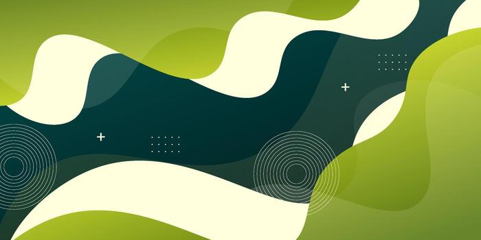 Abstract wave fluid background. Simple green element background design. Trendy geometric pattern shapes. eps10 vector