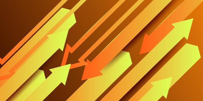 Abstract dynamic orange background. Simple arrow pattern element concept design. eps10 vector