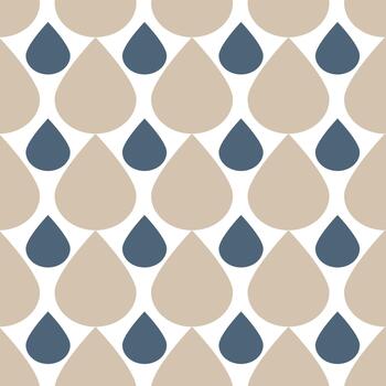 Seamless abstract pattern with drops on a white background. Textiles, wrapping paper vector