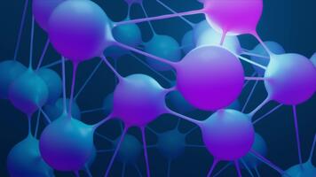 molecular science technology background motion loop video