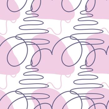 7 puntos, líneas, puntos un sin costura modelo de minimalista, de moda, dibujado a mano resumen elementos para tu diseños vector