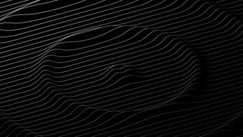 vågig rader på en svart bakgrund slinga animerad video