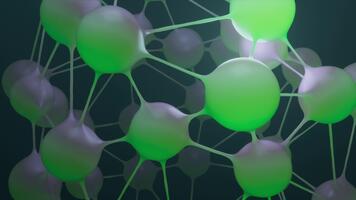 molekyl vetenskap bakgrund rörelse slinga video