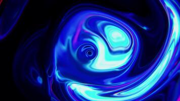iridescente vorticoso astratto liquido sfondo movimento ciclo continuo animato video