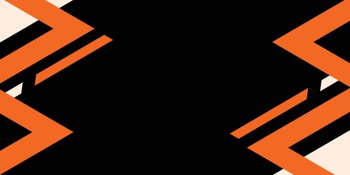 Printblack and orange background gradient, abstract creative triangles background, modern landing page concept , with line and square shapes. vector