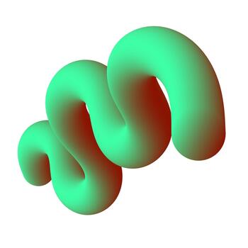 dinámica fluido degradado tubo elemento en blanco antecedentes vector