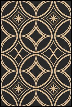 a black and gold geometric pattern. Playful Abstract Pattern Design . vector