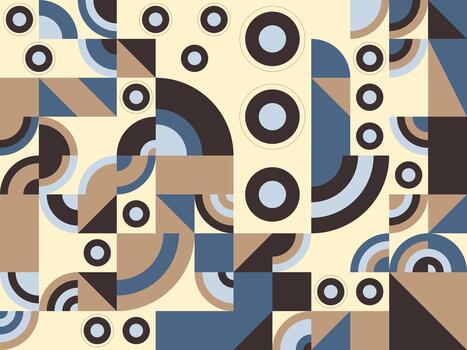 Dynamic Geometric Pattern in Earthy Tones vector