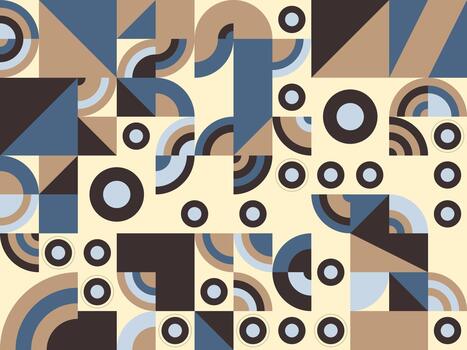 Modern Dynamic Abstract Geometric Pattern Mosaic vector