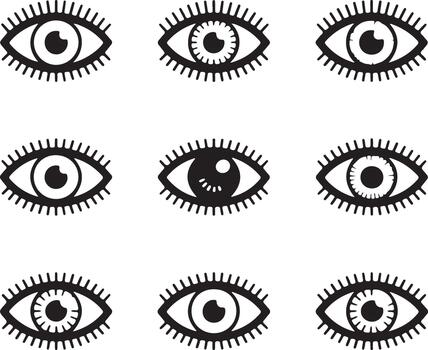 Flat and Outline Icons for Modern Interface Design vector