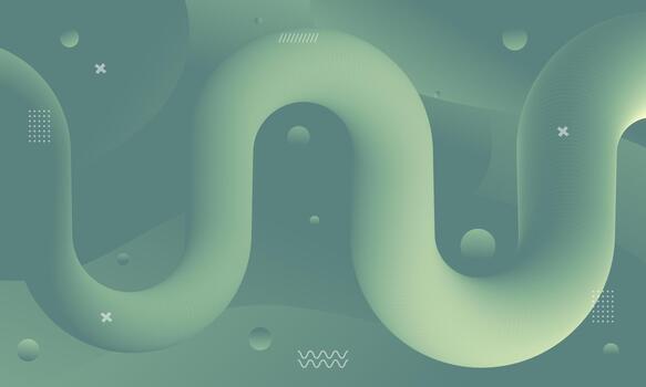 moderno fluido degradado antecedentes con resumen orgánico formas y mínimo geométrico elementos en verde y verde azulado para web diseño y presentaciones vector