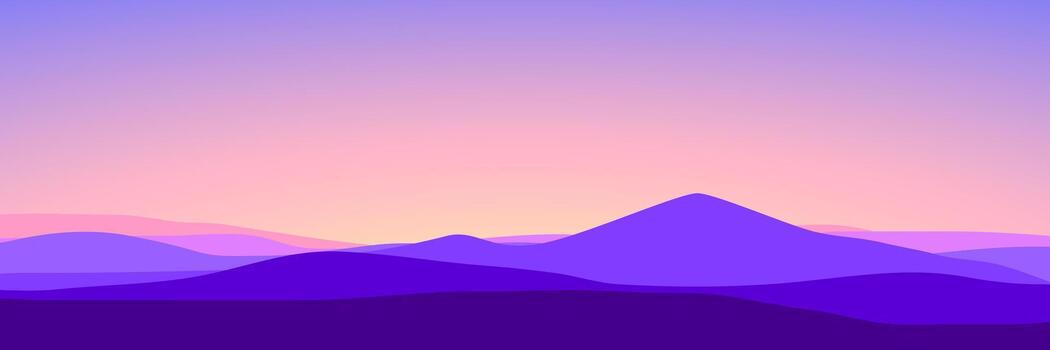 purple layered mountain illustration suitable for backgrounds, digital projects, and modern visual uses. vector