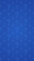 enkel rena blå fråga märken mönster textur vertikal bakgrund animering design video