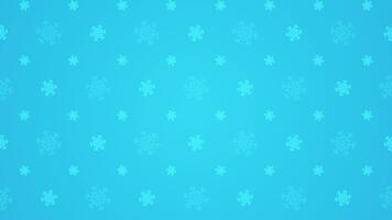 schoon licht blauw gemakkelijk sneeuwvlokken patroon structuur horizontaal looping animatie achtergrond ontwerp video