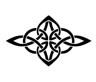 Celtic knots frame. Celtic or scandinavian ornament. Traditional medieval circular frame pattern illustration. Scandinavian Design, celtic pattern, white vector