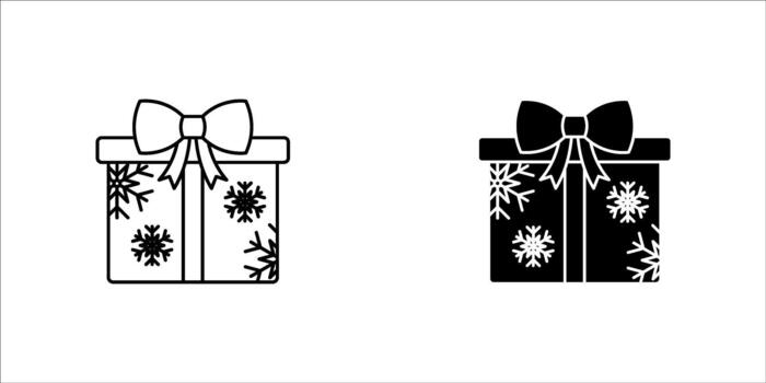 regalo caja icono con cinta colocar. gráfico icono diseño modelo con editable trazos, plano diseño estilo aislado en blanco lineal pictograma, botón, , firmar, símbolo, logo, ilustración, eps10. vector