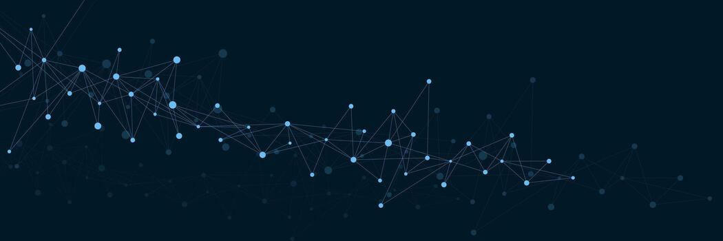 Abstract digital connection with plexus design. Global communication and big data visualization. Suitable for medical, chemistry, science and technology background vector