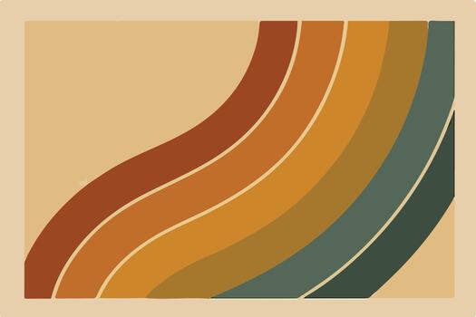 maravilloso retro raya modelo diagonal eps 10 diseño clásico 70s terroso tono vector