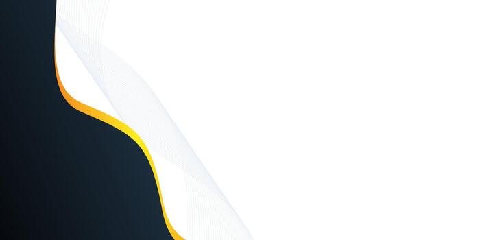 modelo negro y oro degradado ondulado negocio antecedentes con suave y suave color, adecuado para resumen y bandera antecedentes vector