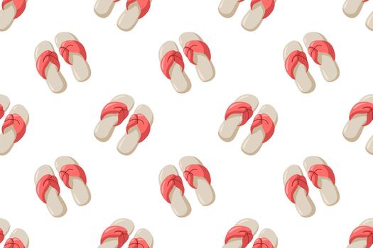 sin costura verano modelo con playa beige y rojo dar la vuelta fracasos en blanco antecedentes. dibujos animados antecedentes vector