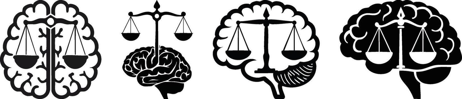 Book with justice scale minimal outline representing ethics code learning legal principles and professional responsibility standards vector