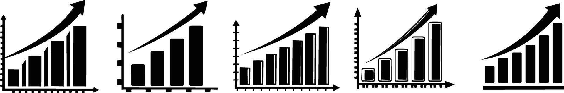 Performance progress icon showing bar chart and fast arrow crafted in clean minimal style for system improvement themes vector