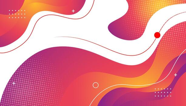 Dynamic Abstract Background with Warm Gradient Fluid Shapes vector
