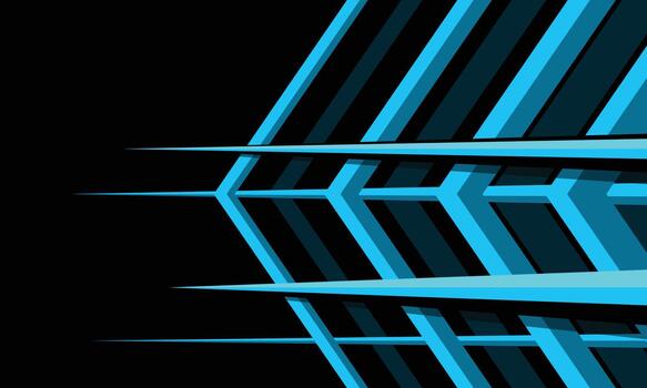 Abstract dynamic blue geometric lines flow background vector