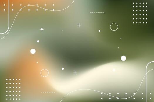 Calming earthy mesh gradient background with modern geometric shapes for elegant presentations vector