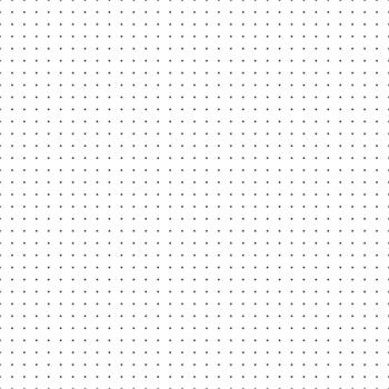 Bullet journal dotted grid seamless pattern with dot. Dotted squared grid ideal for notebook, sketchbook, diary, notepad, workbook, office printing, educational graphics vector