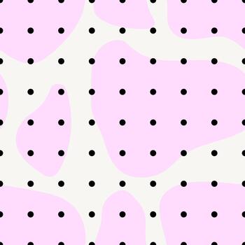 Bullet journal dotted grid seamless pattern with dots. Dotted squared grid ideal for notebook, sketchbook, diary, notepad, workbook, office printing, educational graphics. vector