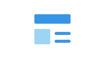 Clean minimalist web page layout UI flat design mockup video