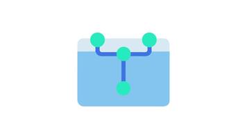 enkel diagram som visar anslutning och hierarkisk strukturera för begrepp video