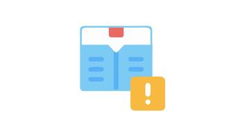 Document with exclamation mark symbolizing issues or potential errors video