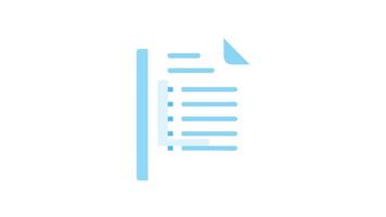 stack av dokument med checklista och tom papper ark video