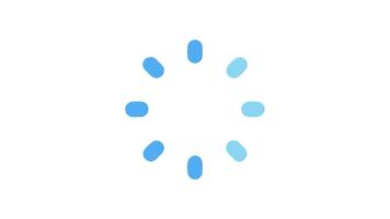 abstract bezig met laden icoon met circulaire ontwerp Aan wit achtergrond video