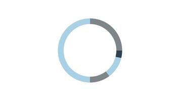 cirkulär Diagram Graf skildrar data analys och distribution video