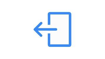 Ausloggen Symbol Grafik Symbol Ausfahrt Zeichen mit Pfeil video