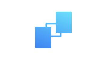 collegato documenti icona simboleggiante comunicazione networking e informazione trasferimento video