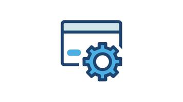 hemsida utveckling, inställningar panel, systemet preferenser eller hemsida konfiguration video