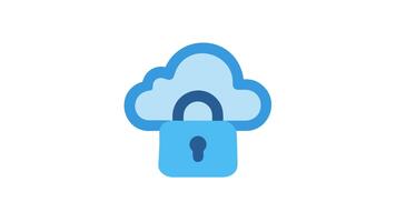 sichern Wolke Daten Verwaltung zum Digital Schutz Konzept Design video
