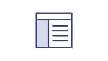 hemsida layout ikon, webb design, mall, ui grafisk video