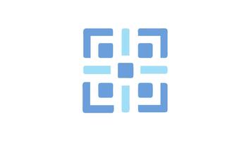 abstrakt geometrisk mönster med kvadrater och rader på vit video