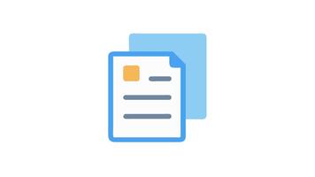 dokumentera stack ikon representerar fil förvaltning eller data säkerhetskopiering video