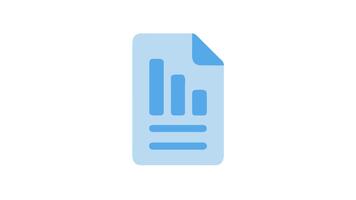 blå Rapportera dokumentera visning Graf och text element bild video