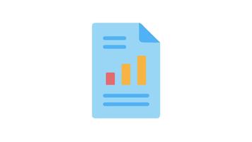 grafiska Rapportera demonstrera trender på papper för presentationer och rapporter video