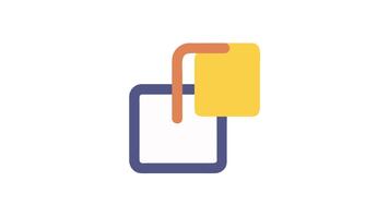 piazza icona che rappresentano copiatura soddisfare per vario applicazioni video