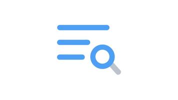 Sök lista ikon för webb och app design video